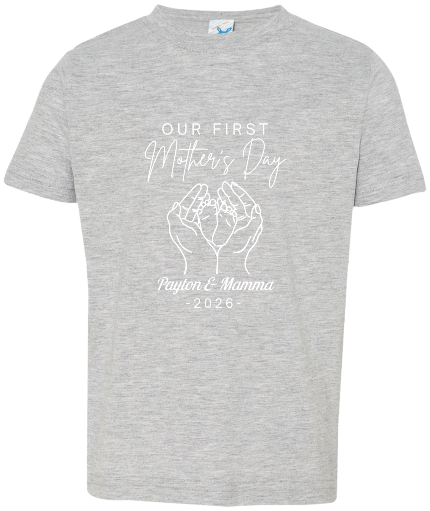 Personalized - Hands Holding Baby Feet - Our First Mother's Day
