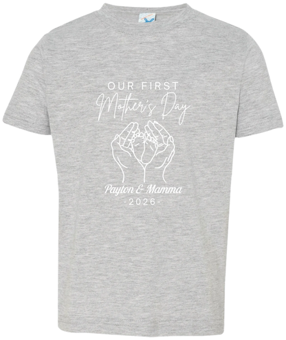 Personalized - Hands Holding Baby Feet - Our First Mother's Day