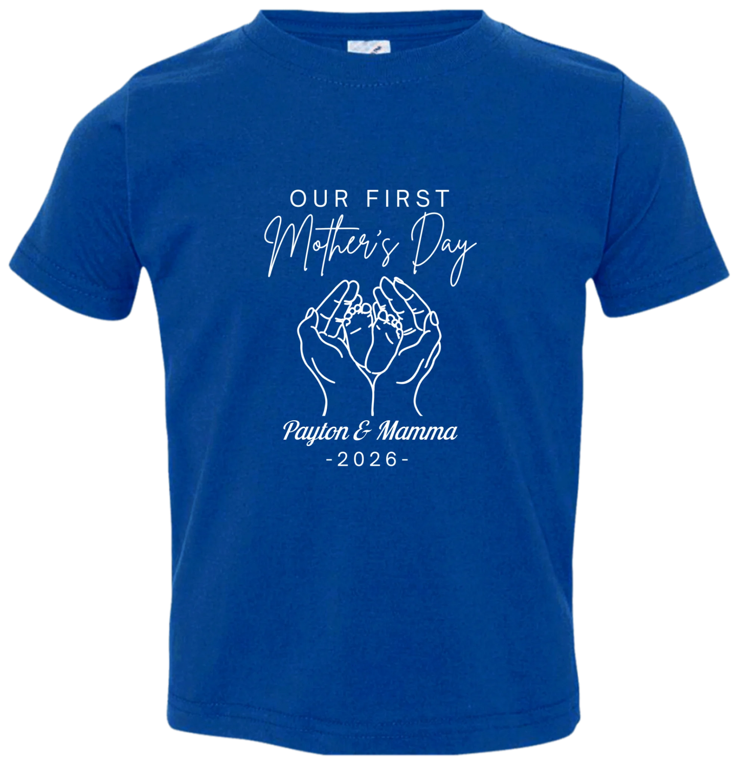 Personalized - Hands Holding Baby Feet - Our First Mother's Day