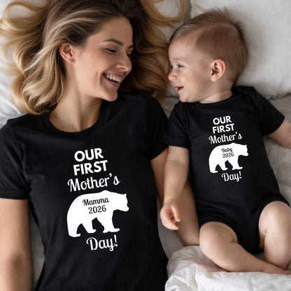 Personalized Mamma Bear Our First Mother's Day Matching Shirts