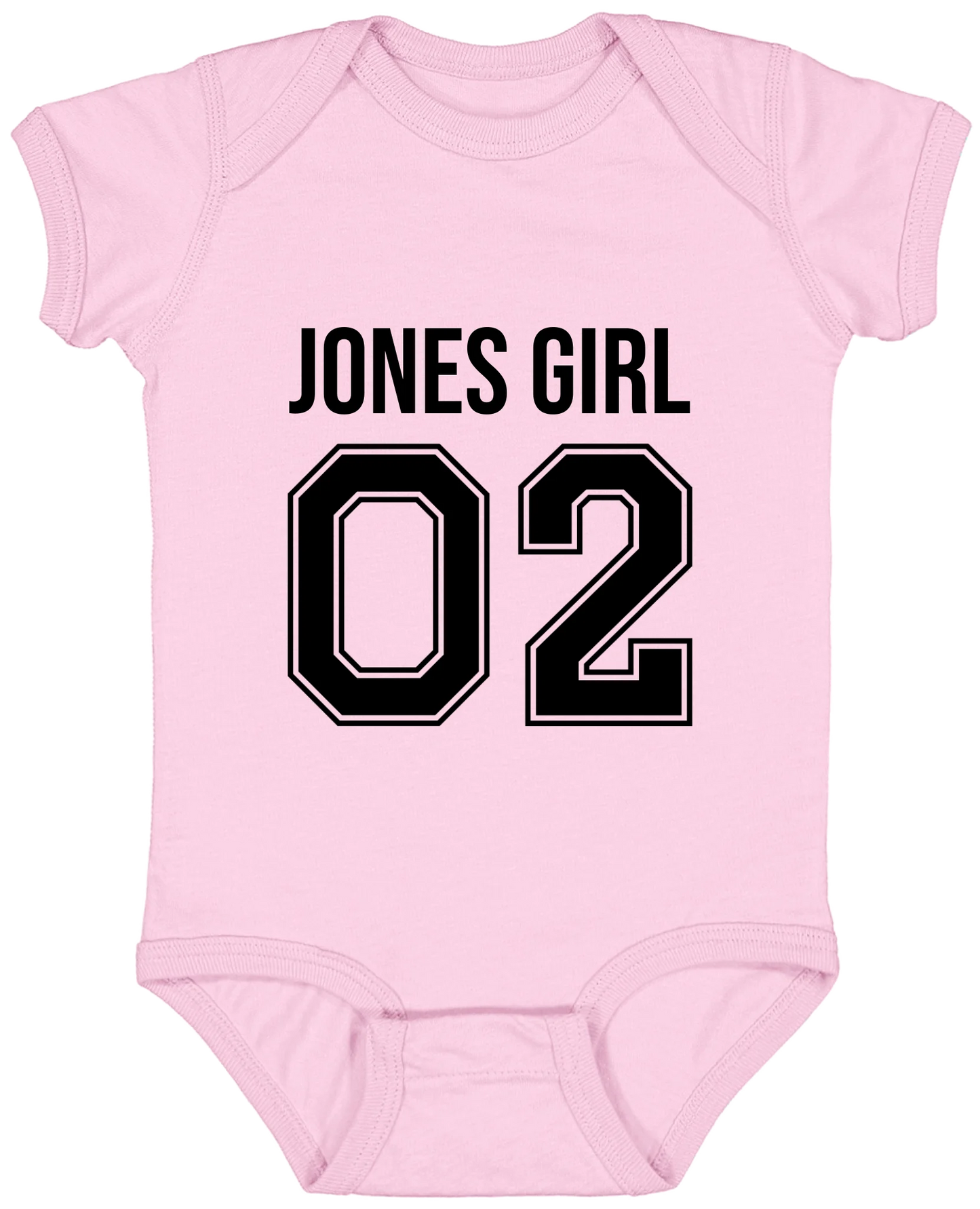 Personalized Last Name Sport Team Style Matching Shirts (design on front) BK