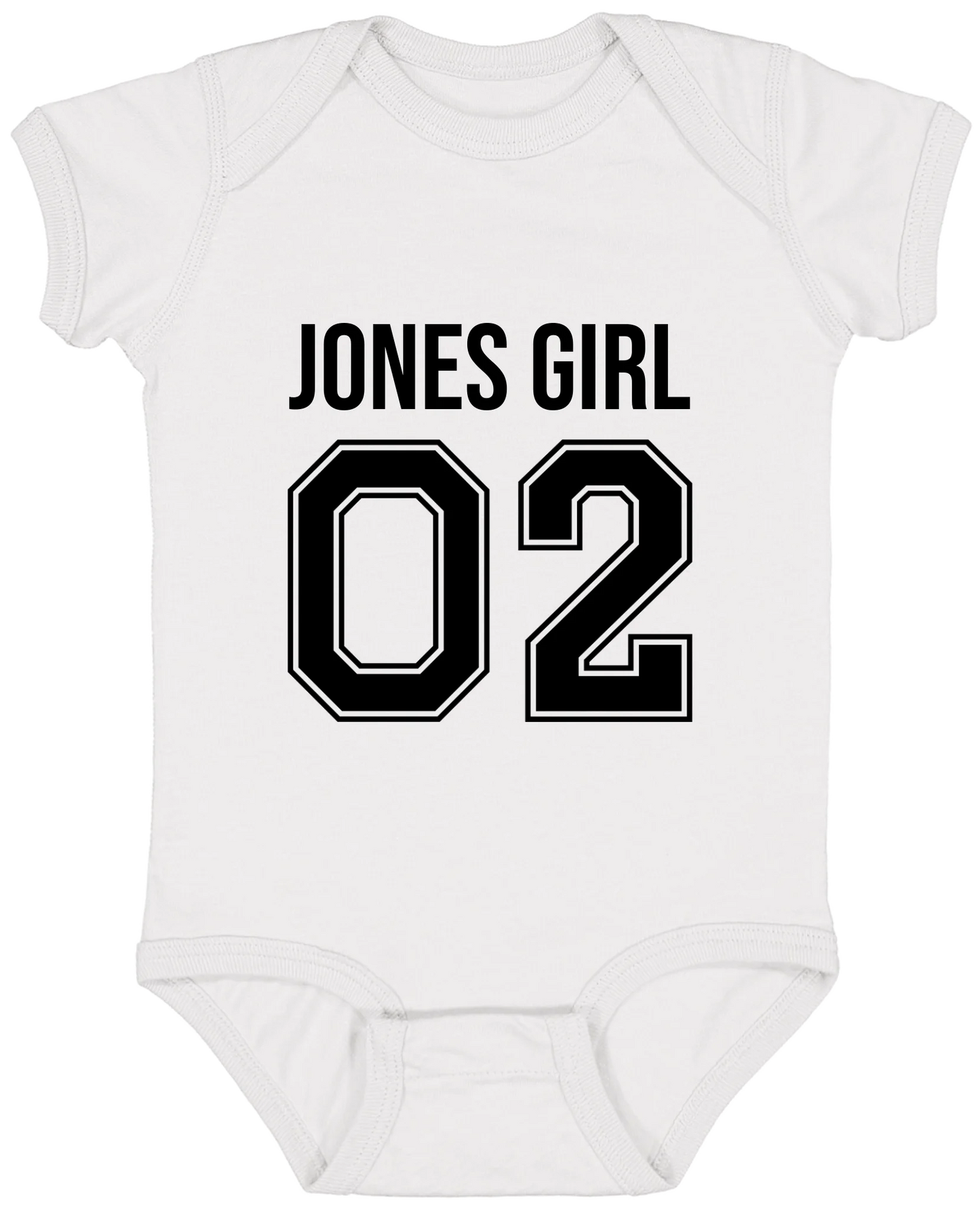 Personalized Last Name Sport Team Style Matching Shirts (design on front) BK