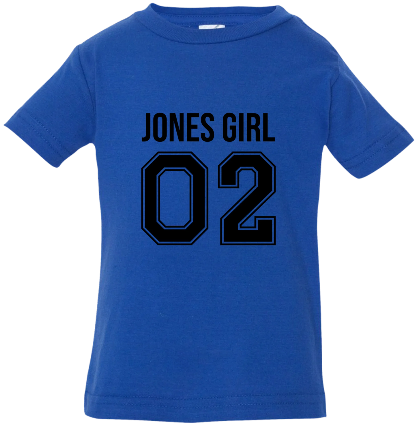 Personalized Last Name Sport Team Style Matching Shirts (design on front) BK