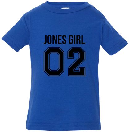 Personalized Last Name Sport Team Style Matching Shirts (design on front) BK