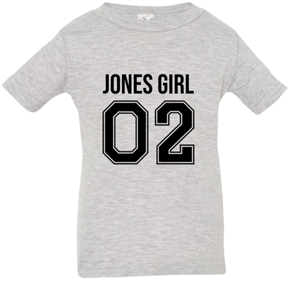 Personalized Last Name Sport Team Style Matching Shirts (design on front) BK