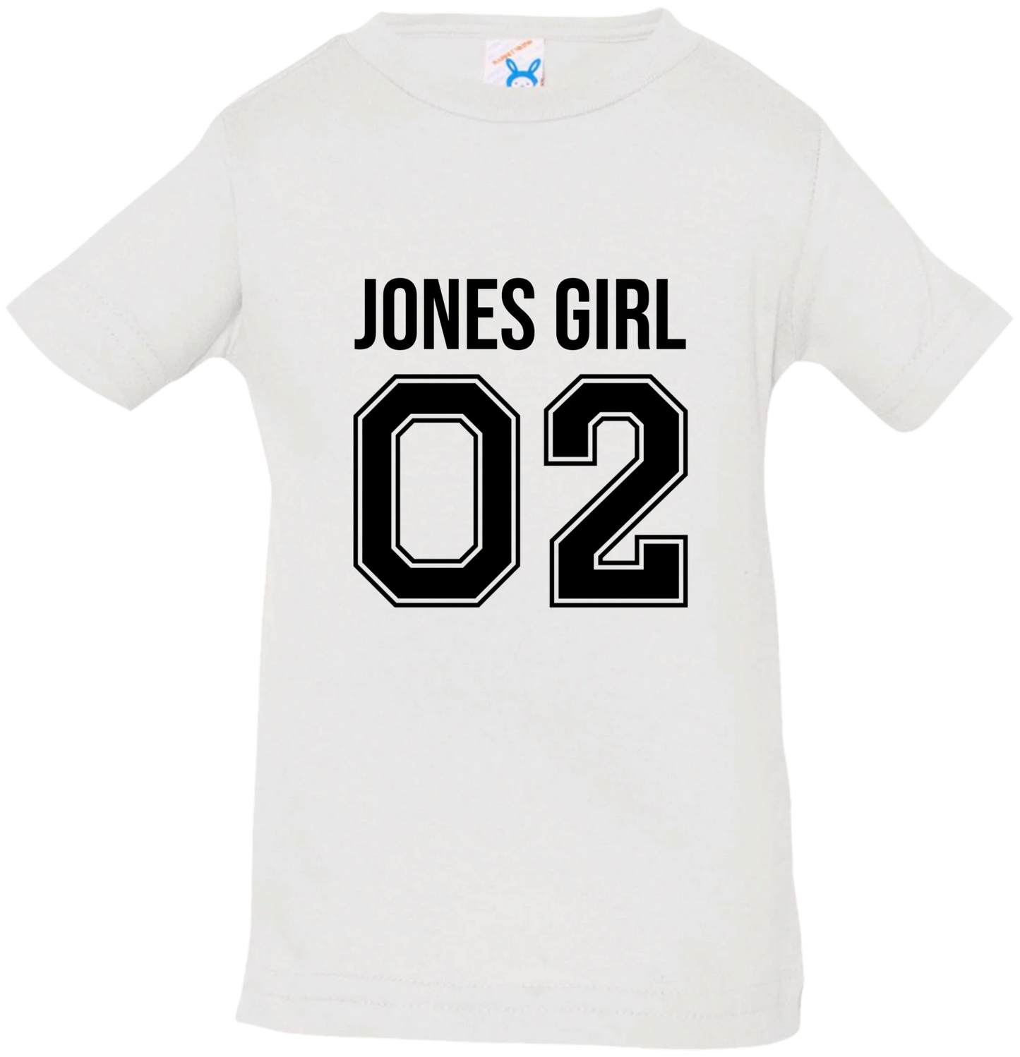 Personalized Last Name Sport Team Style Matching Shirts (design on front) BK
