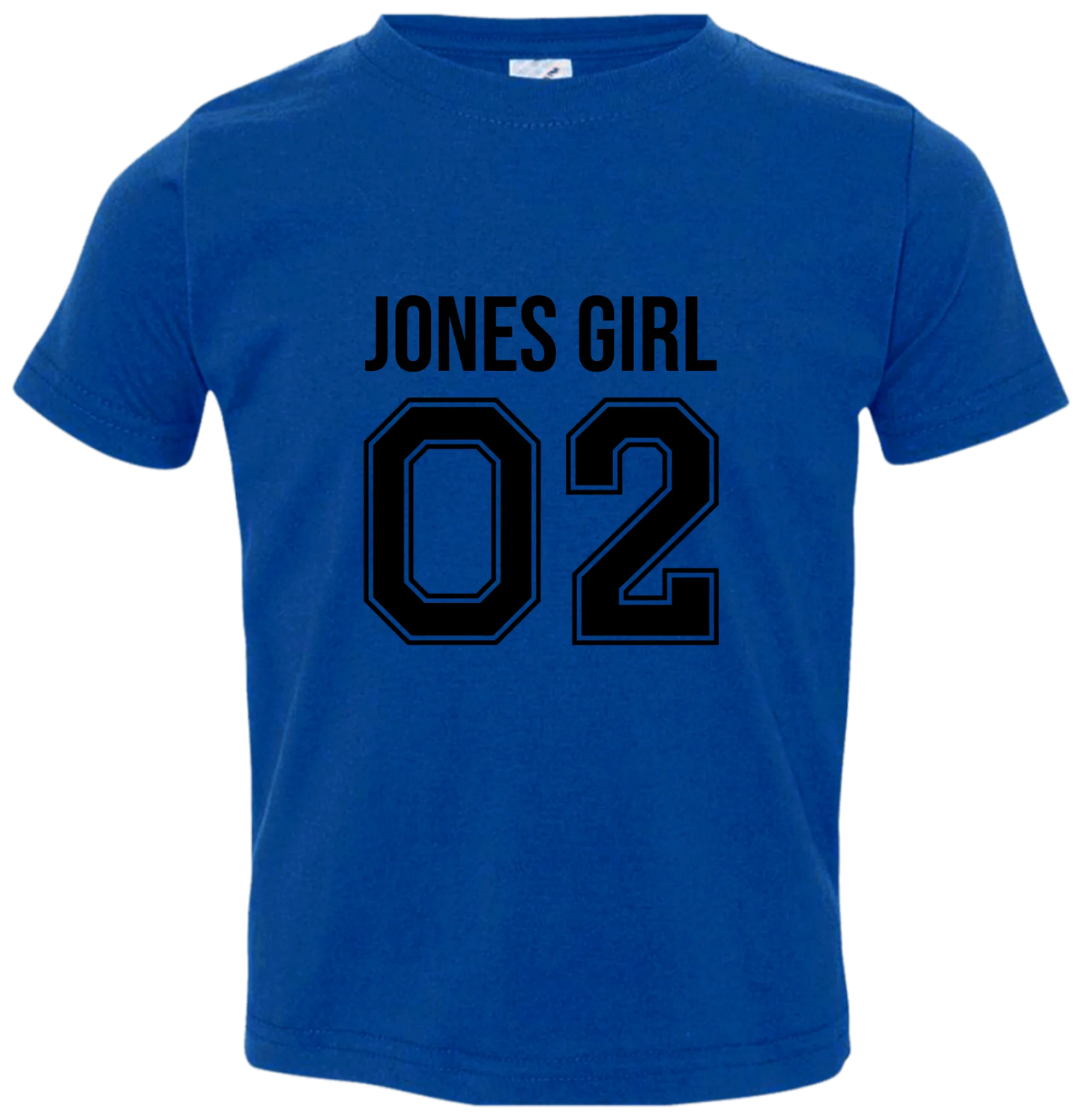Personalized Last Name Sport Team Style Matching Shirts (design on front) BK