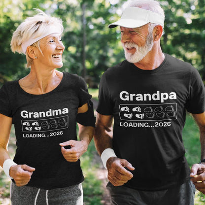 Personalized Grandma & Grandpa Loading Matching Shirts