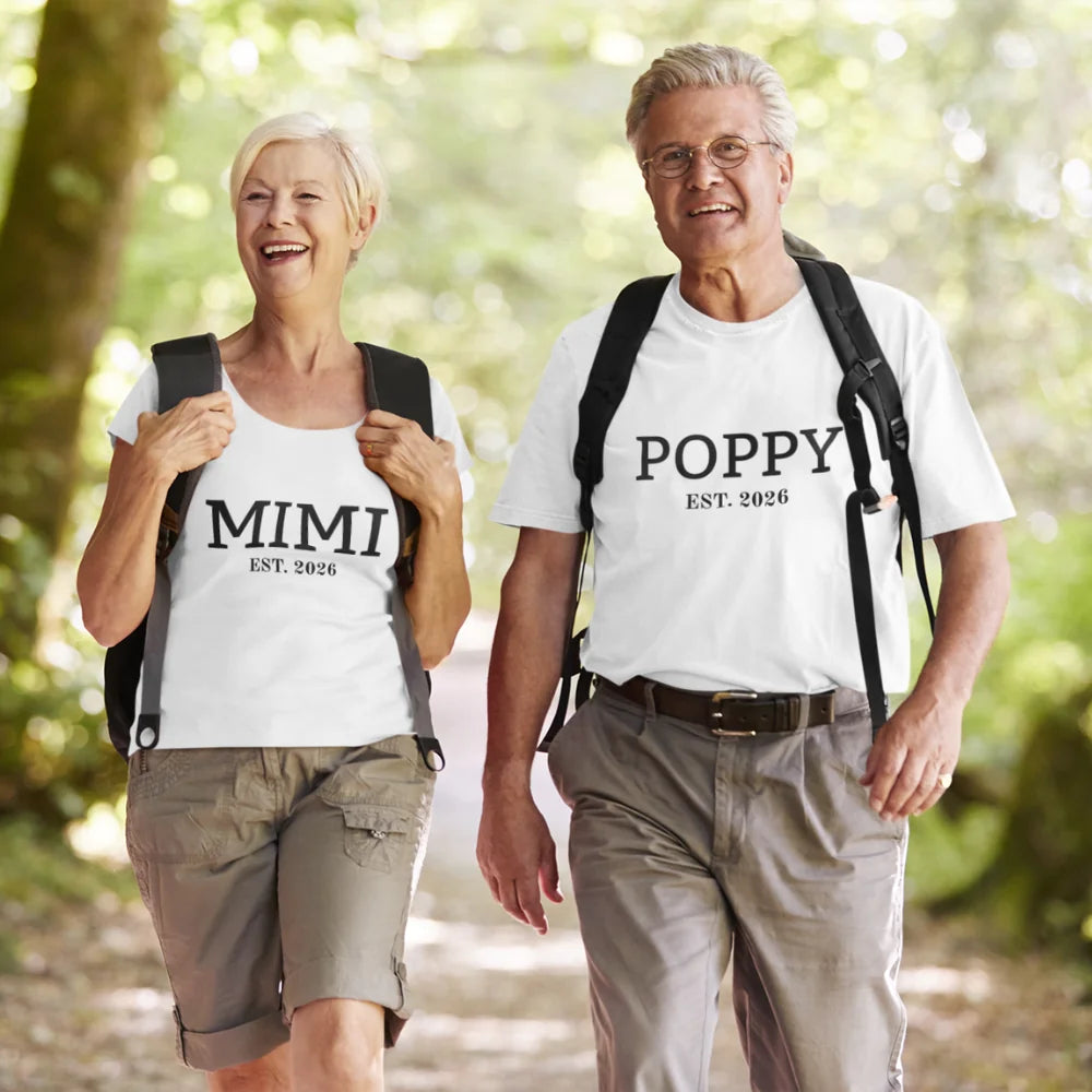 Personalized Mimi & Poppy Matching Shirts BK