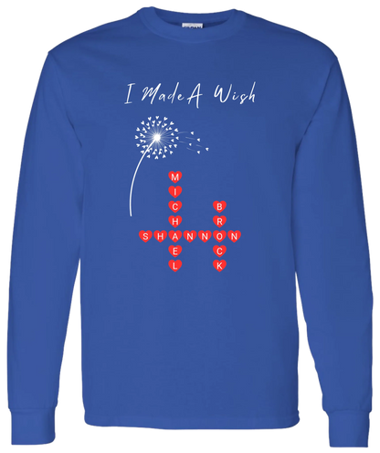 Personalized I Made A Wish & Name Crossword Matching Shirts