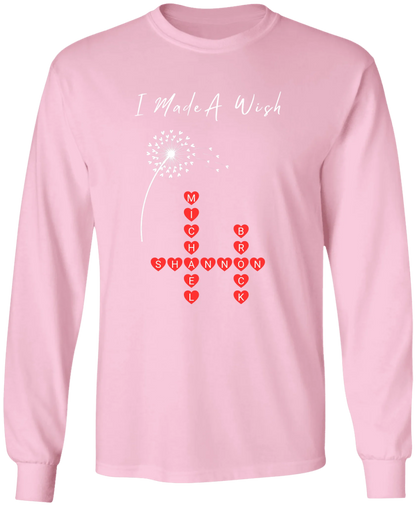 Personalized I Made A Wish & Name Crossword Matching Shirts