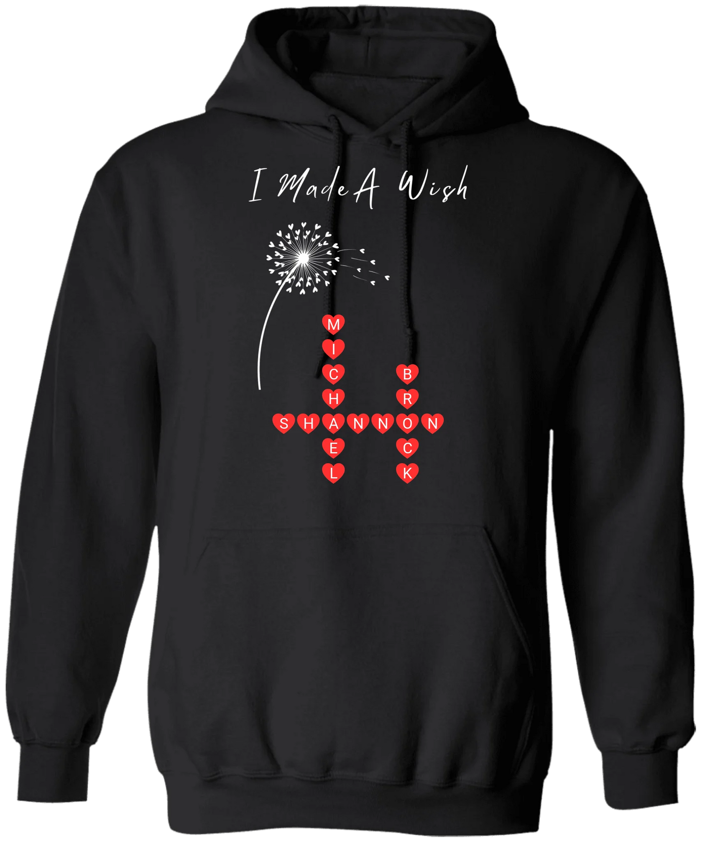 Personalized I Made A Wish & Name Crossword Matching Shirts