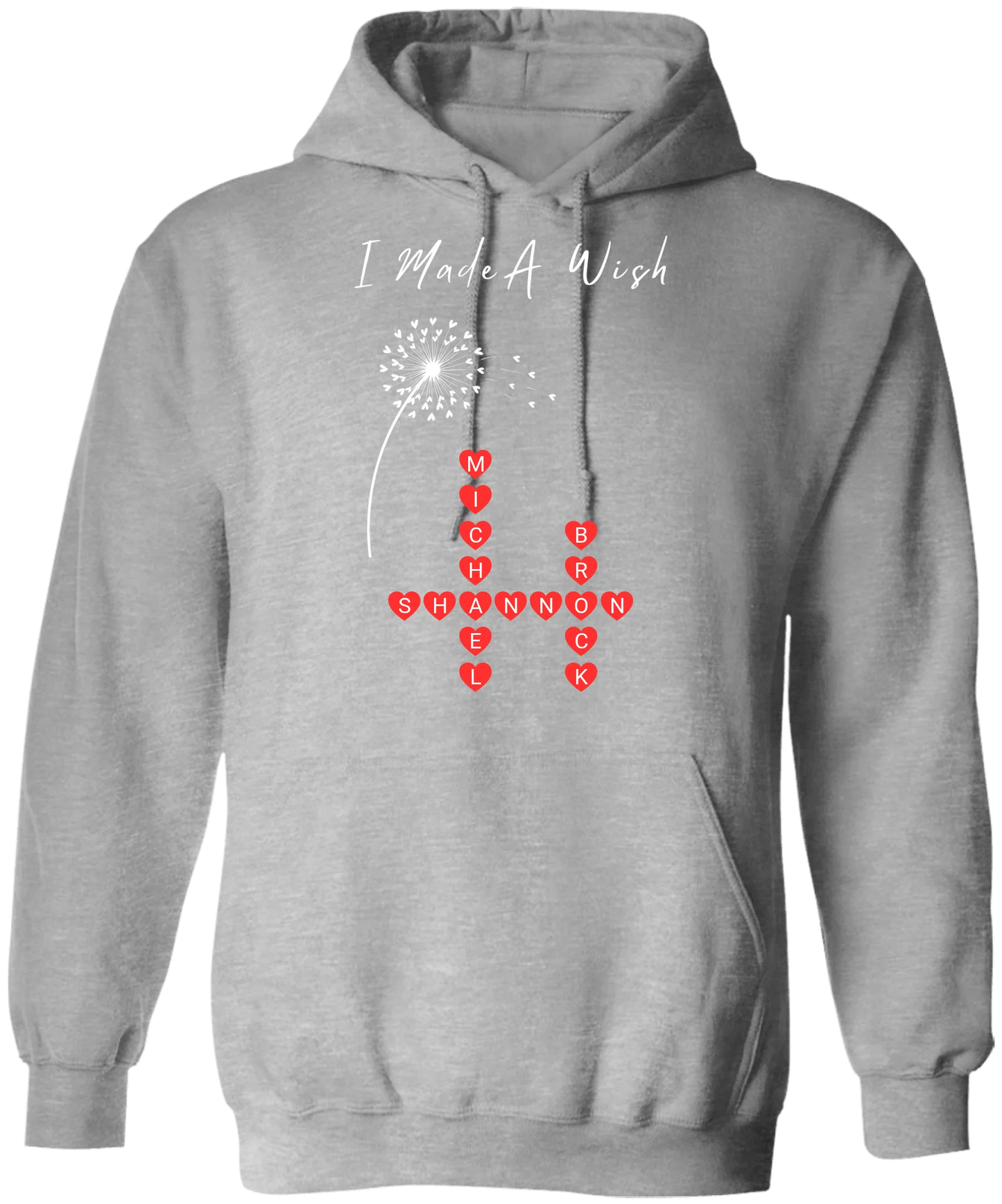 Personalized I Made A Wish & Name Crossword Matching Shirts