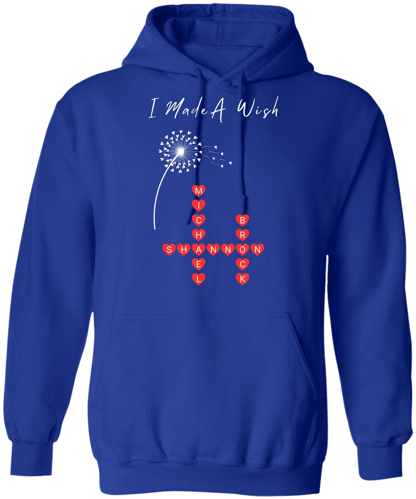 Personalized I Made A Wish & Name Crossword Matching Shirts