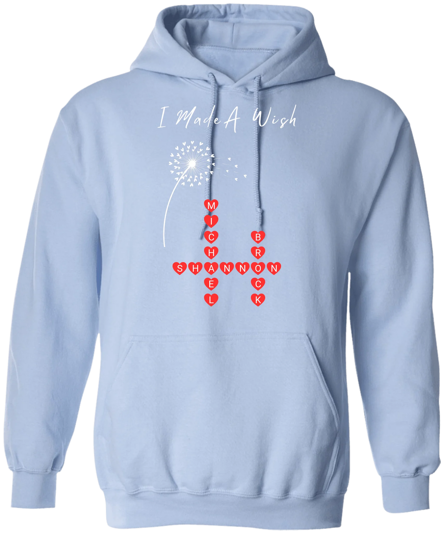 Personalized I Made A Wish & Name Crossword Matching Shirts