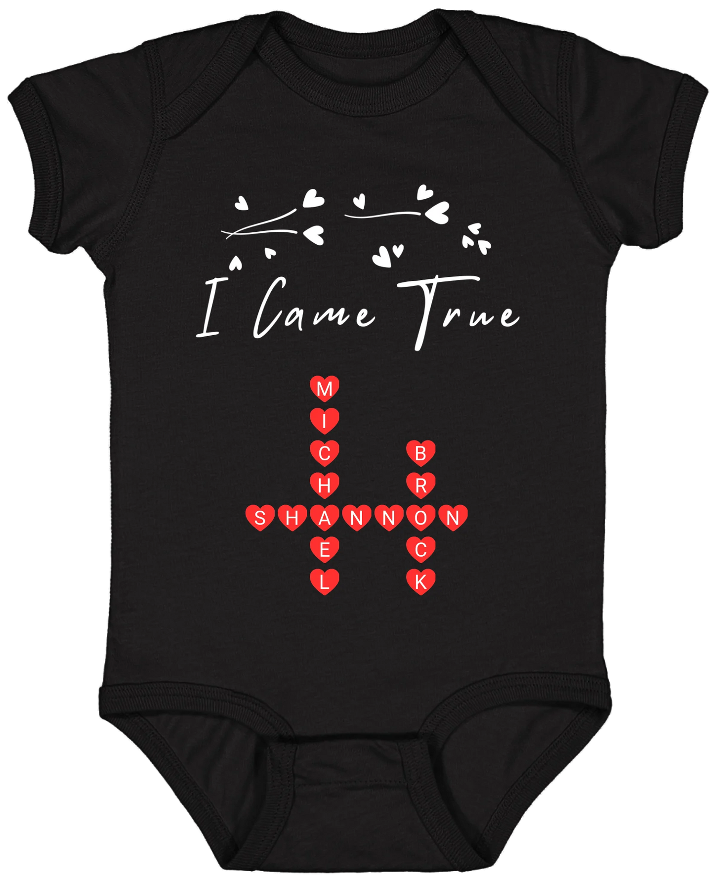 Personalized I Made A Wish & Name Crossword Matching Shirts