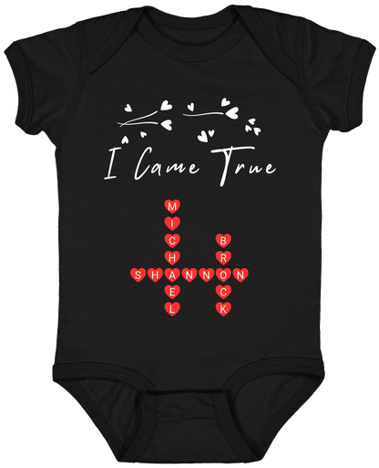 Personalized I Made A Wish & Name Crossword Matching Shirts