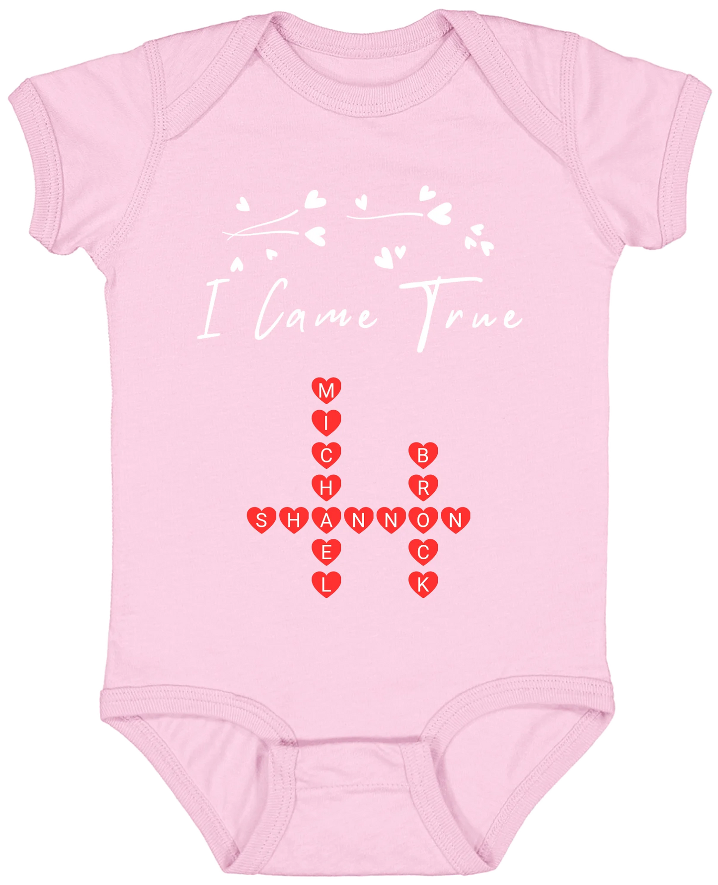 Personalized I Made A Wish & Name Crossword Matching Shirts