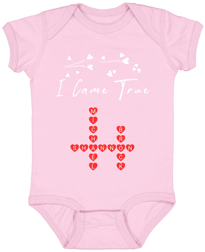 Personalized I Made A Wish & Name Crossword Matching Shirts