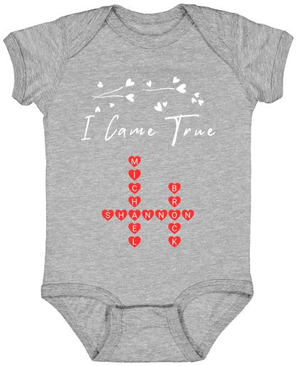 Personalized I Made A Wish & Name Crossword Matching Shirts