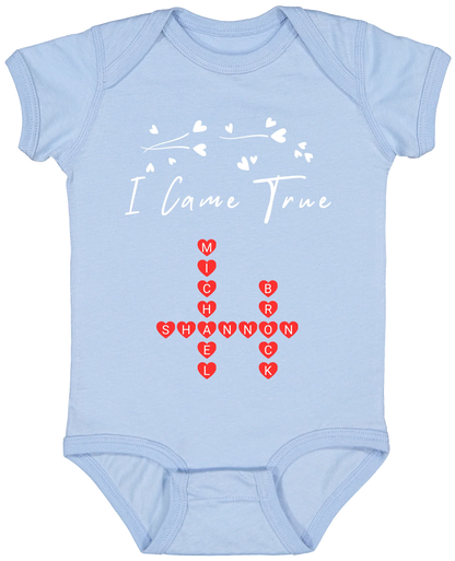 Personalized I Made A Wish & Name Crossword Matching Shirts