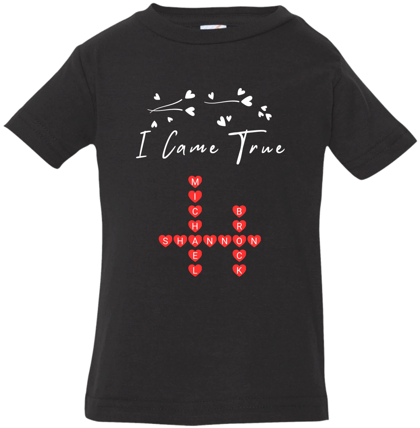 Personalized I Made A Wish & Name Crossword Matching Shirts