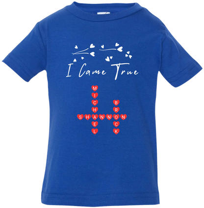 Personalized I Made A Wish & Name Crossword Matching Shirts