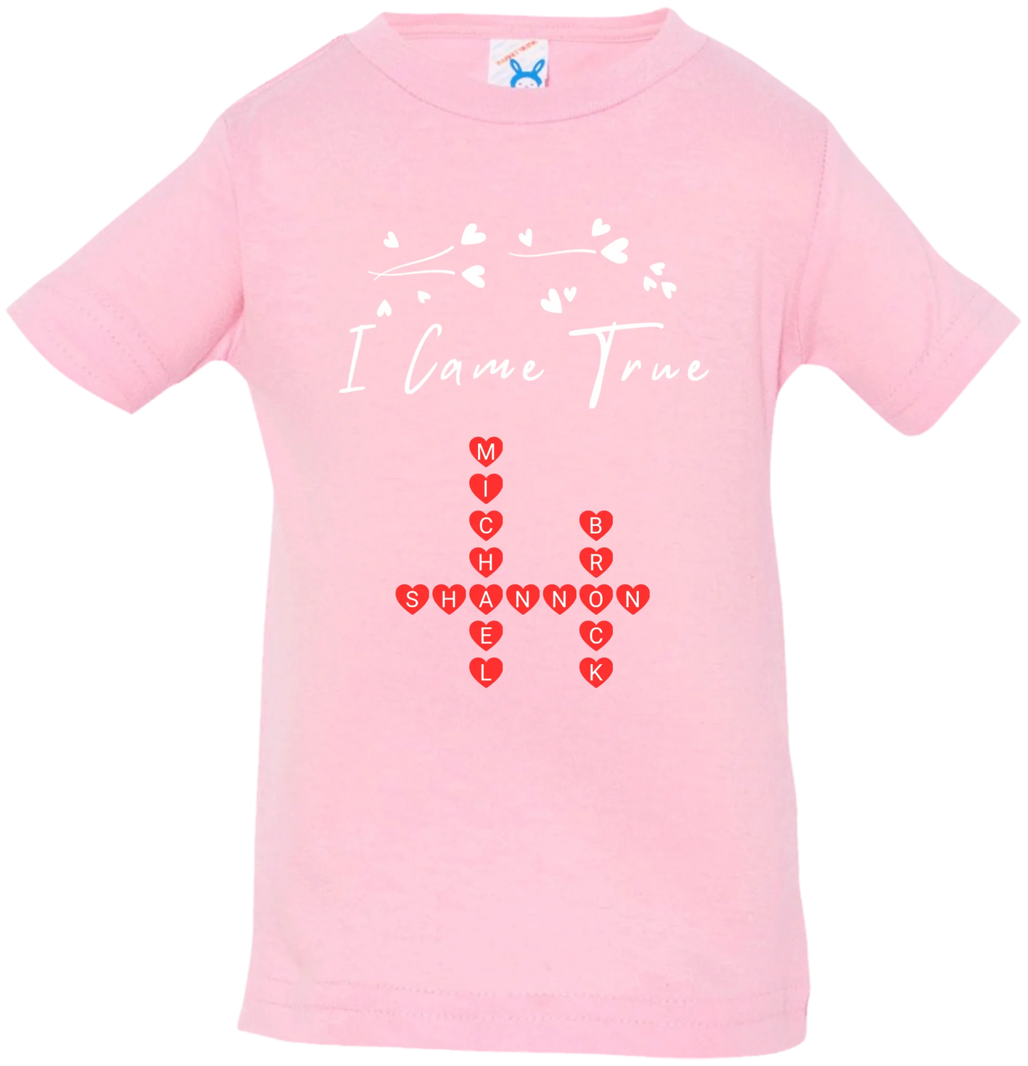 Personalized I Made A Wish & Name Crossword Matching Shirts