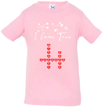 Personalized I Made A Wish & Name Crossword Matching Shirts