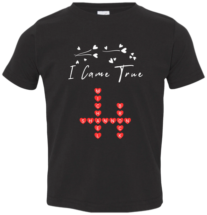 Personalized I Made A Wish & Name Crossword Matching Shirts