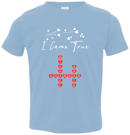 Personalized I Made A Wish & Name Crossword Matching Shirts