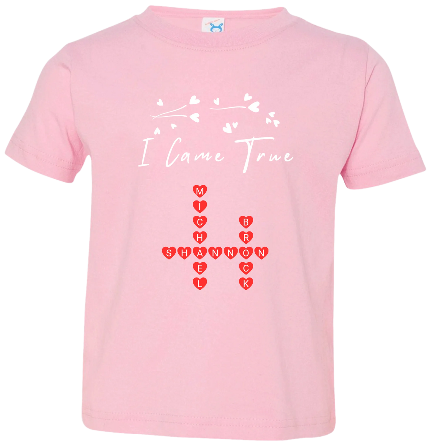 Personalized I Made A Wish & Name Crossword Matching Shirts