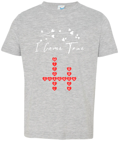 Personalized I Made A Wish & Name Crossword Matching Shirts