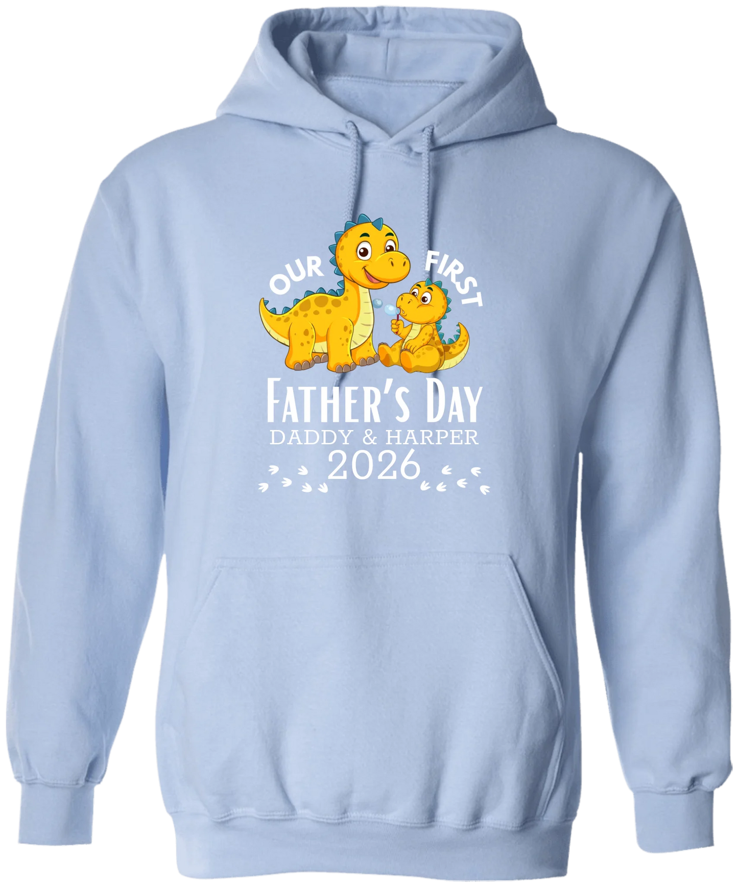 Personalized - Our First Father's Day Dad & Baby Dinosaur Matching Shirts