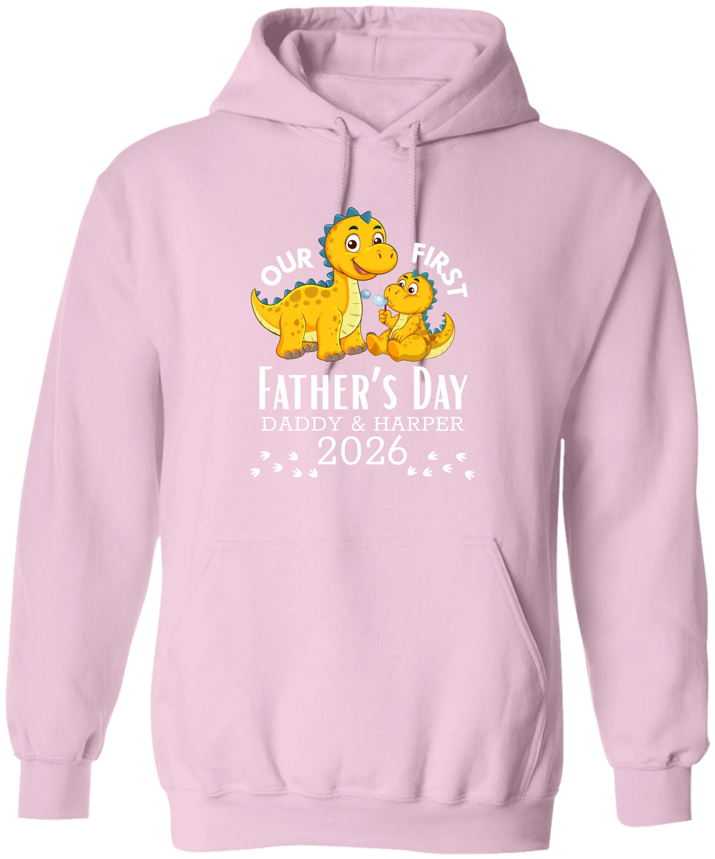 Personalized - Our First Father's Day Dad & Baby Dinosaur Matching Shirts