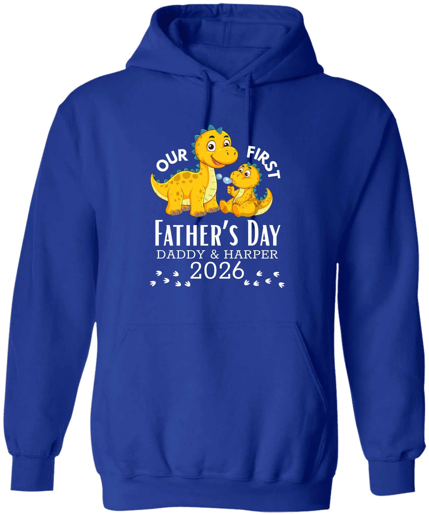 Personalized - Our First Father's Day Dad & Baby Dinosaur Matching Shirts
