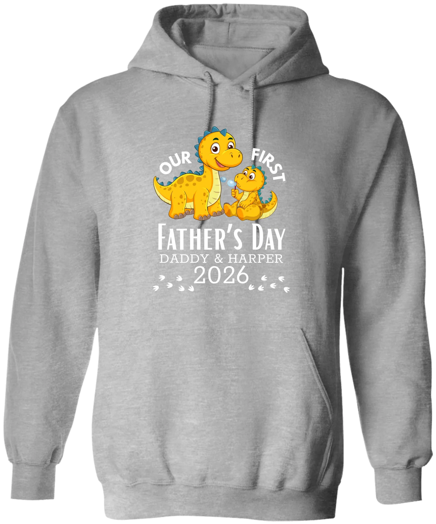 Personalized - Our First Father's Day Dad & Baby Dinosaur Matching Shirts