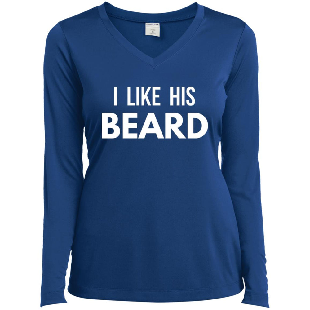 I Like His Beard Ladies T-Shirt