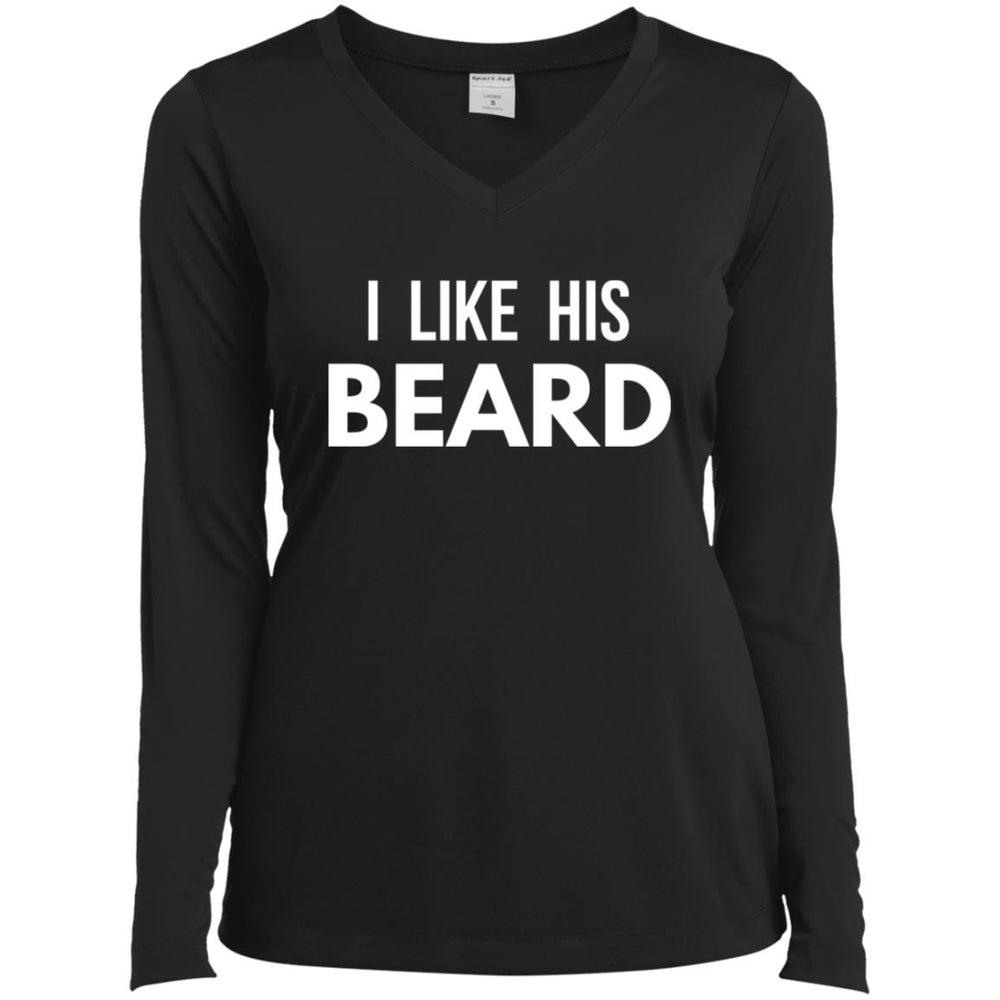 I Like His Beard Ladies T-Shirt