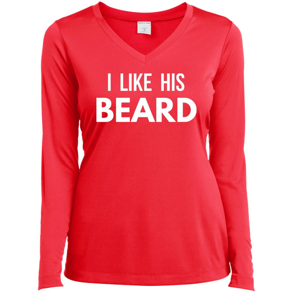 I Like His Beard Ladies T-Shirt
