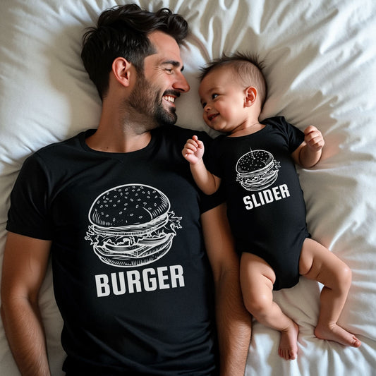Slider and Burger Matching Shirts