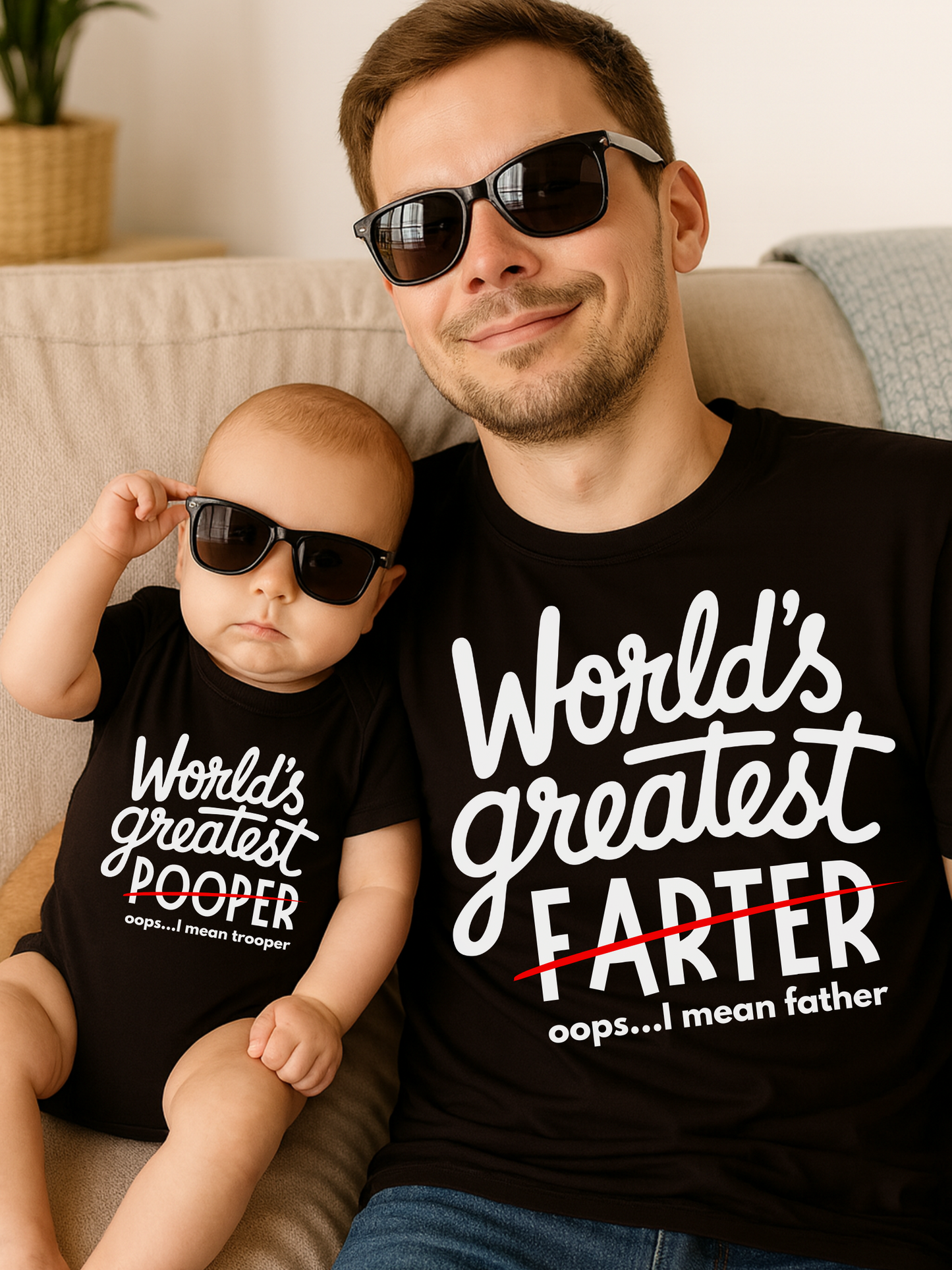 World's Greatest Farter & Pooper Matching Shirts