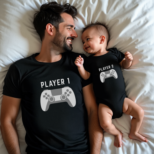 Player 1 and Player 2 Matching Shirts