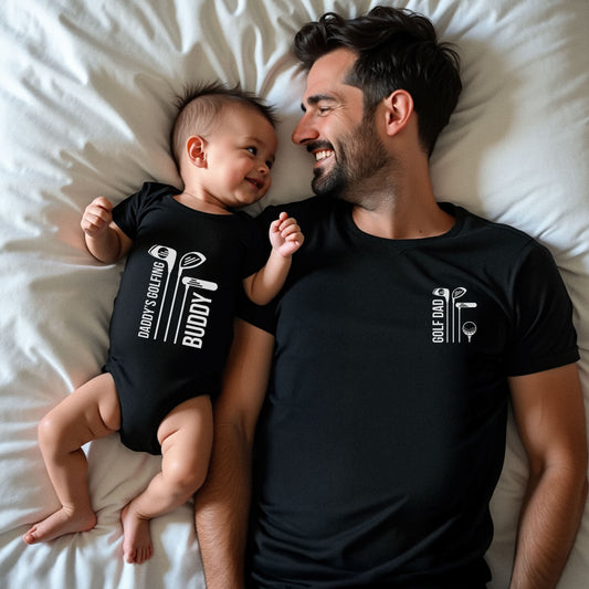 Golf Dad & Daddy's Golfing Buddy Matching Shirts