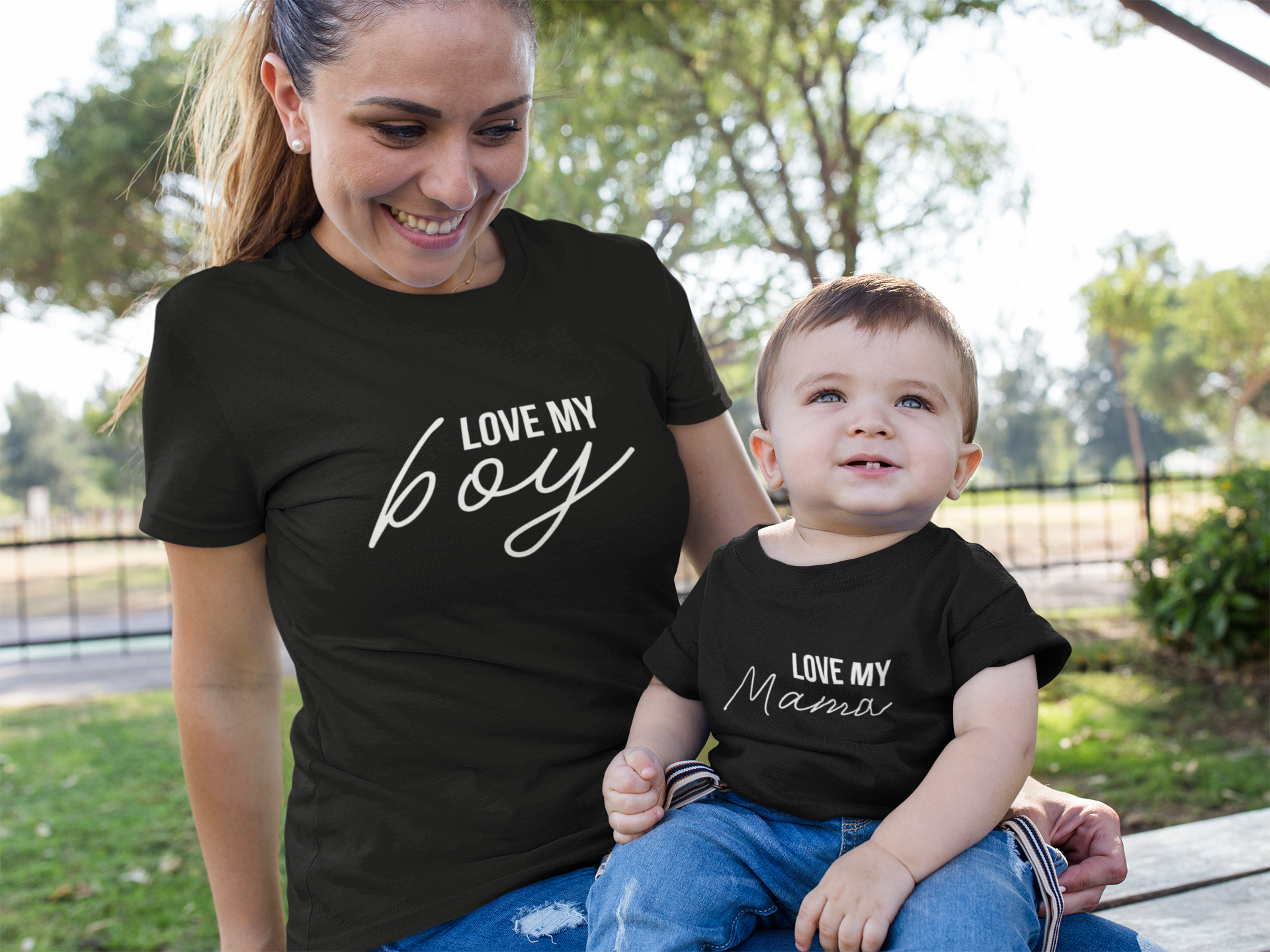 Love My Boy and Love My Mama Matching Shirts