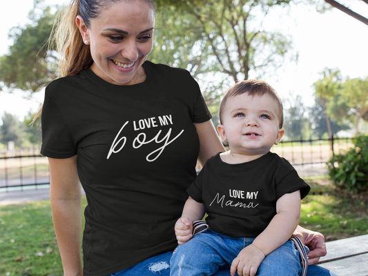 Love My Boy and Love My Mama Matching Shirts