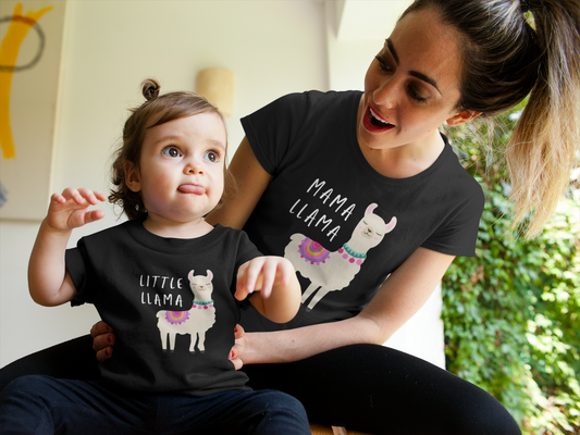 Mama and Little Llama Matching Shirts