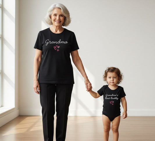 Grandma & Grandma's Best Buddy Matching Shirts