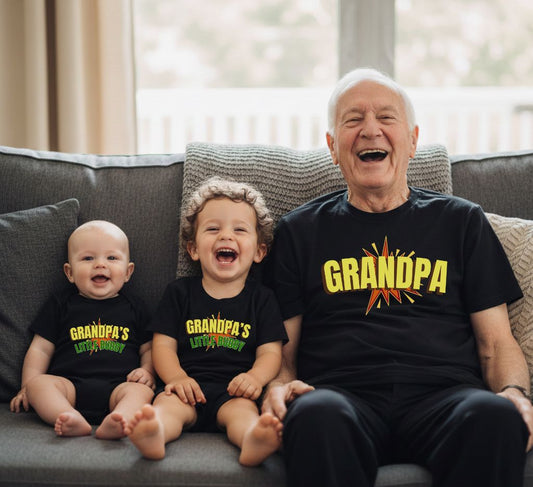 Grandpa & Grandpa's Little Buddy Matching Shirts