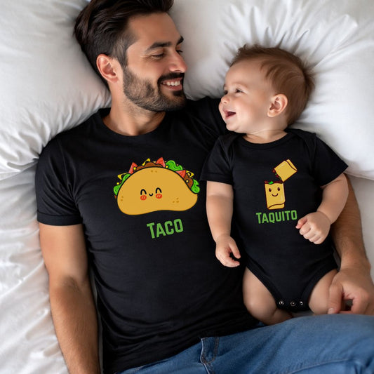 Dad & Baby Taco and Taquito Matching Shirts